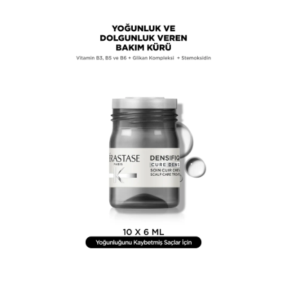 Kerastase Densifique Cure Densite Yoğunluk ve Dolgunluk Veren Bakım Kürü 10x6 ml resmi