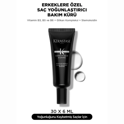 Kerastase Densifique Homme Saç Yoğunlaştırıcı Bakım Kürü 30 x 6 ml resmi