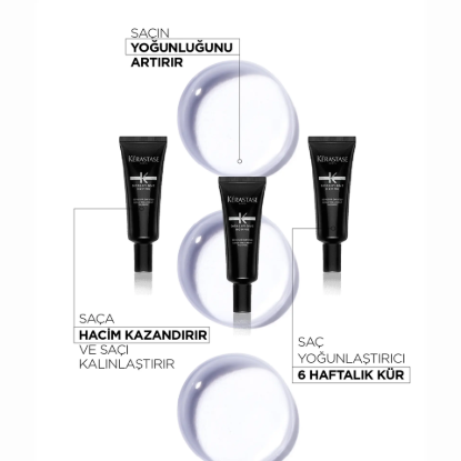 Kerastase Densifique Homme Saç Yoğunlaştırıcı Bakım Kürü 30 x 6 ml resmi