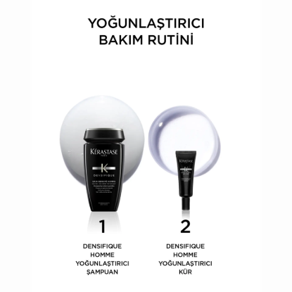 Kerastase Densifique Homme Saç Yoğunlaştırıcı Bakım Kürü 30 x 6 ml resmi