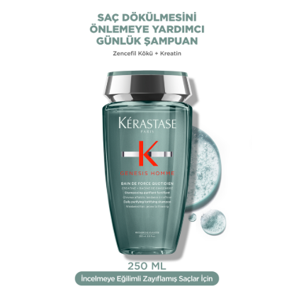 Kerastase Genesis Homme Bain de Force Quotidien Güçlendirici Gündelik Şampuan 250 ml resmi