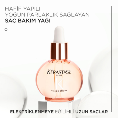 Kerastase Gloss Absolu Glaze Drops Elektriklenme Karsiti Saç Bakım Yağı 45 ml resmi