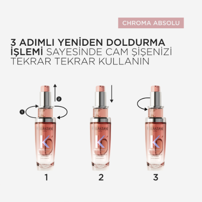 Kerastase Chroma Absolu Chroma Eclat Saç Yağı Yeniden Doldurulabilir 75 ml resmi