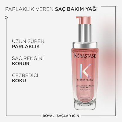Kerastase Chroma Absolu Chroma Eclat Saç Yağı Yeniden Doldurulabilir 75 ml resmi