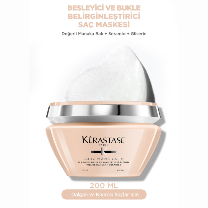 Kerastase Curl Manifesto Nutrition Kıvırcık Saçlar için Maske 200 ml resmi
