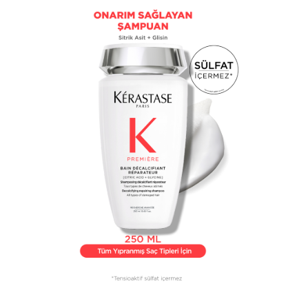 Kerastase Premiere Bain Decalcifiant Reparateur Yıpranmış Saçlar için Onarıcı Şampuan 250 ml resmi