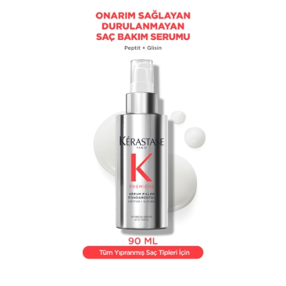 Kerastase Premiere Serum Filler Fondamental Elektriklenme Karşıtı Onarıcı Saç Serumu 90 ml resmi