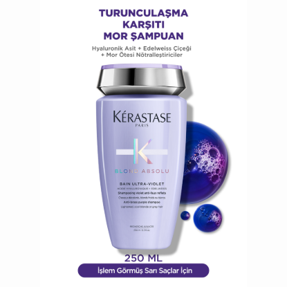 Kerastase Blond Absolu Bain Ultra Viole Yansıma Önleyici Mor Şampuan 250 ml resmi