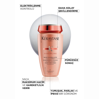 Kerastase Discipline Bain Fluidealiste Elektriklenme Karşıtı Şampuan 250 ml resmi