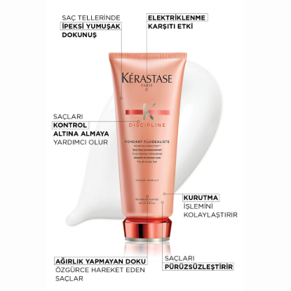 Kerastase Discipline Fondant Fluidealiste Elektriklenme Karşıtı Bakım Kremi 200 ml resmi