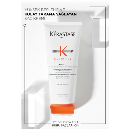 Kerastase Nutritive Lait Vital Kuru Saçlar için Saç Kremi 200 ml resmi