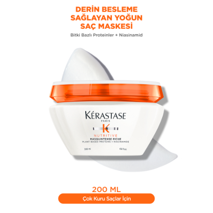 Kerastase Nutritive Masquintense Riche Derin Besleme Sağlayan Yoğun Saç Maskesi 200 ml resmi