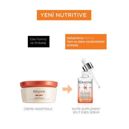 Kerastase Nutritive Nutri Supplement Kırık Uçlu Saçlar için Onarıcı Serum 50 ml resmi