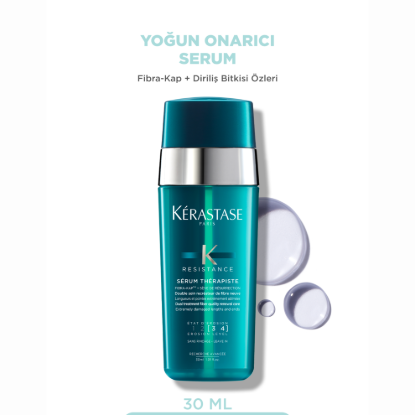 Kerastase Resistance Serum Therapiste Çok Yıpranmış ve Aşırı İşlem Görmüş Saçlar için Onarıcı Serum 30 ml resmi