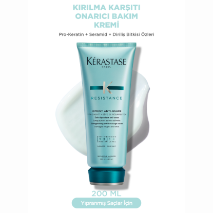 Kerastase Resistance Ciment Anti-Usure Zayıf ve Yıpranmış Saçlar için Onarıcı Bakım Kremi 200 ml resmi
