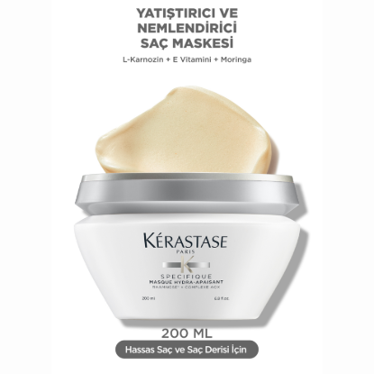 Kerastase Specifique Masque Hydra Apaisant Hassasiyet Karşıtı Nemlendirici Maske 200 ml resmi