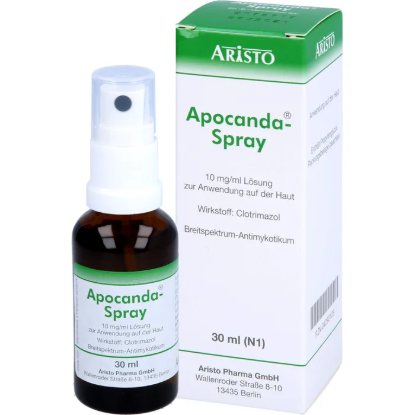 Aristo Apocanda Klotrimazol İçerikli El Ayak Mantarı Önleyici Etkili Bakım Spreyi 30 ml resmi