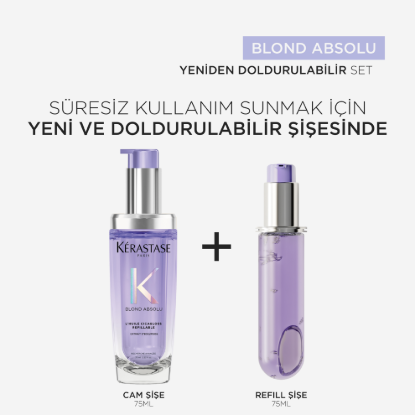 Kerastase Blond Absolu Cicagloss Nemlendirici Saç Bakım Yağı Yedek Şişe 75 ml resmi