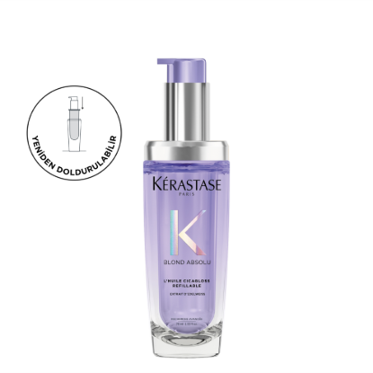 Kerastase Blond Absolu Cicagloss Yeniden Doldurulabilir Nemlendirici Saç Bakım Yağı 75 ml resmi