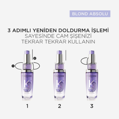 Kerastase Blond Absolu Cicagloss Yeniden Doldurulabilir Nemlendirici Saç Bakım Yağı 75 ml resmi