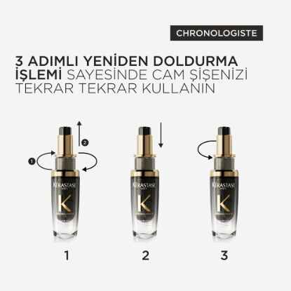 Kerastase Chronologiste Havyar Özlü Yeniden Doldurulabilir Saç Bakım Yağı 75ML resmi