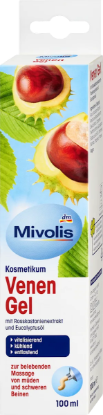Mivolis Venen Jel At Kestanesi ve Okaliptüs Özlü Yorgun Ve Ağırlaşmış Bacaklar İçin Bakım Jeli 100 ml resmi