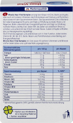 Mivolis Haar Vital Saç Canlandırıcı Vitamin Kompleksi 60 Kapsül resmi