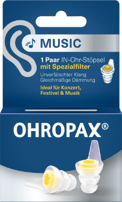 Ohropax Music Gürültü Filtreli Kulak Tıkacı 2 Adet resmi