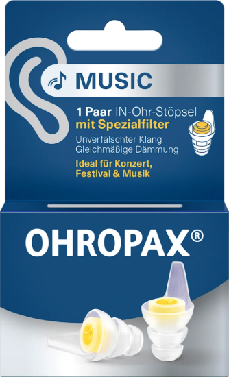 Ohropax Music Gürültü Filtreli Kulak Tıkacı 2 Adet resmi