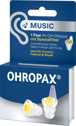 Ohropax Music Gürültü Filtreli Kulak Tıkacı 2 Adet resmi