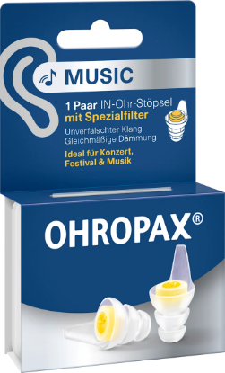 Ohropax Music Gürültü Filtreli Kulak Tıkacı 2 Adet resmi