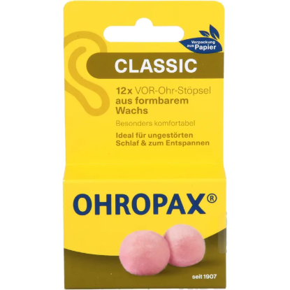 Ohropax Classic Mum Kulak Tıkacı 12 Adet resmi