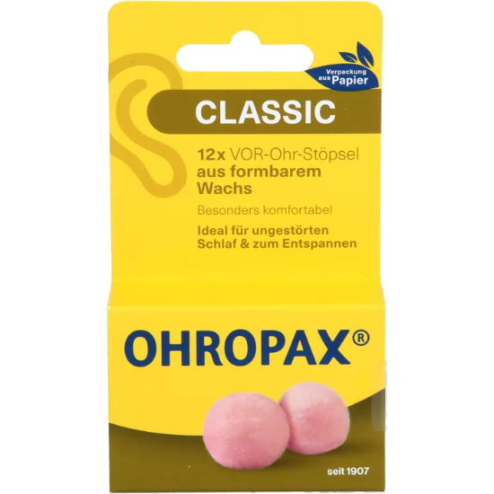 Ohropax Classic Mum Kulak Tıkacı 12 Adet resmi