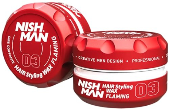 Nishman 03 Flaming Aqua Wax Parlak ve Güçlü Tutuculuk 150 ml resmi