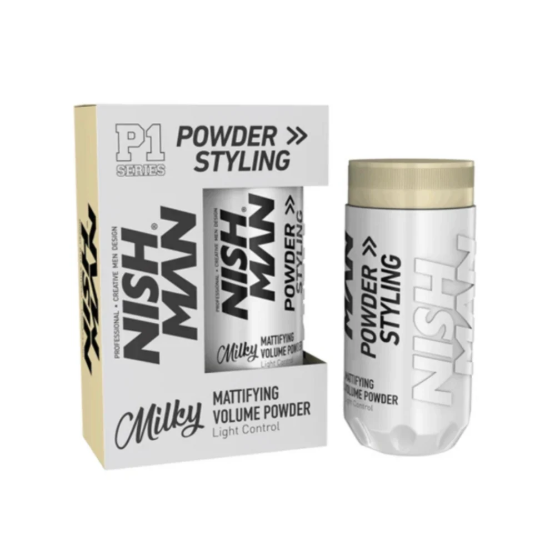 Nishman CP1 Beyaz Kapama + Şekillendirici Hacim Toz Wax 20 g resmi