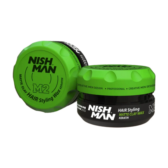 Nishman M2 Keratin Mat Görünümlü Kil Wax Orta Tutuş 100 ml resmi