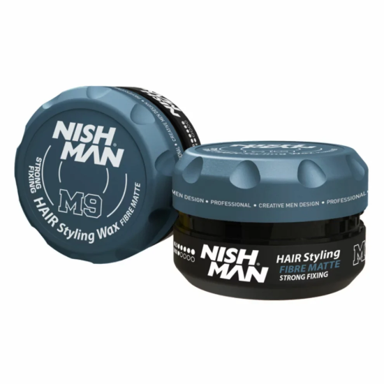 Nishman M9 Güçlü Mat Wax Kısa Ve Dalgalı Saçlara Özel 100 ml resmi