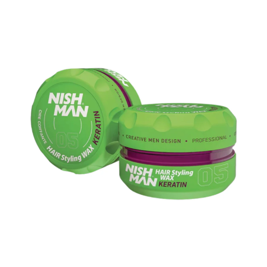Nishman No.5 Orta Tutuş ve Esnek Kontrol Krem Wax 150 ml resmi