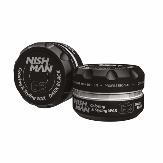 Nishman C3 Beyaz Saç Boyayan Şekillendirici Wax 100 ml resmi