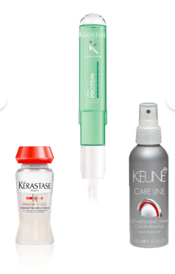 Kerastase İşlem Görmüş Saç Bakım Kürü / Booster 120 Ml & Cocentre Fusıo Dose 12 Ml + Keune Saç Sprey 125 Ml resmi