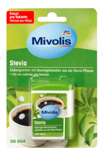 Mivolis Stevia Kalorisiz Tatlandırıcı Sakarin Laktozsuz Tablet 100 Adet resmi