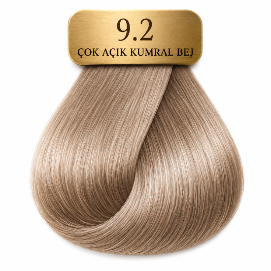 Hush The Passion Amonyaksız Saç Boyası 9.2 Çok Açık Kumral Bej 60 ml resmi