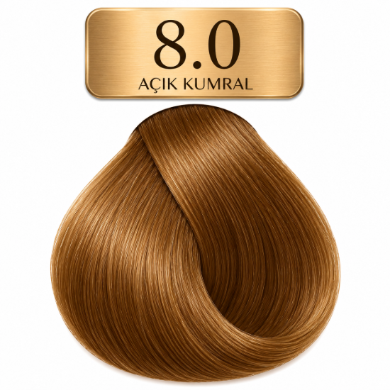 Hush The Passion Amonyaksız Saç Boyası 8.0 Açık Kumral 60 ml resmi