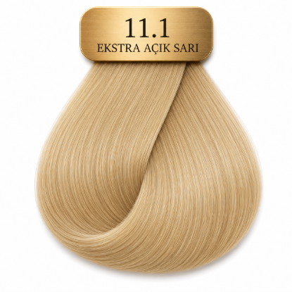 Hush The Passion Amonyaksız Saç Boyası 11.1 Küllü Extra Platin Sarı 60 ml resmi