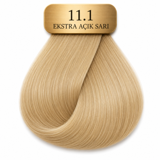 Hush The Passion Amonyaksız Saç Boyası 11.1 Küllü Extra Platin Sarı 60 ml resmi