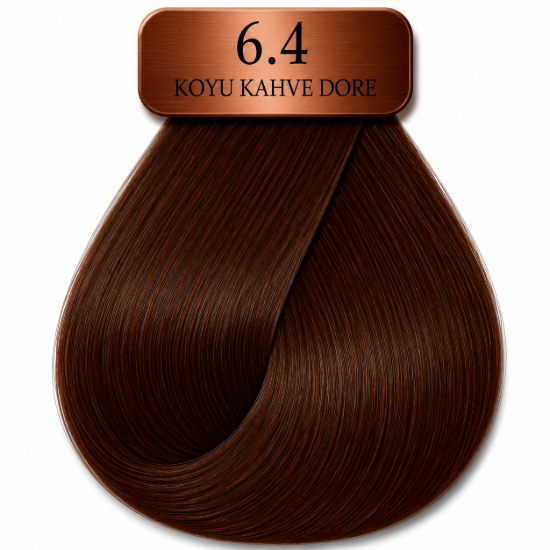 Hush The Passion Amonyaksız Saç Boyası 6.4 Koyu Kumral Bakır 60 ml resmi