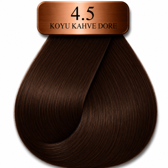 Hush The Passion Amonyaksız Saç Boyası 4.5 Kahve Akaju 60 ml resmi