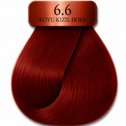 Hush The Passion Amonyaksız Saç Boyası 6.6 Koyu Kumral Kızıl 60 ml resmi