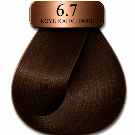 Hush The Passion Amonyaksız Saç Boyası 6.7 Çikolata Koyu Kumral 60 ml resmi