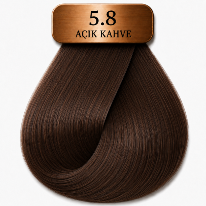 Hush The Passion Amonyaksız Saç Boyası 5.8 Açık Kahve Viyole 60 ml resmi